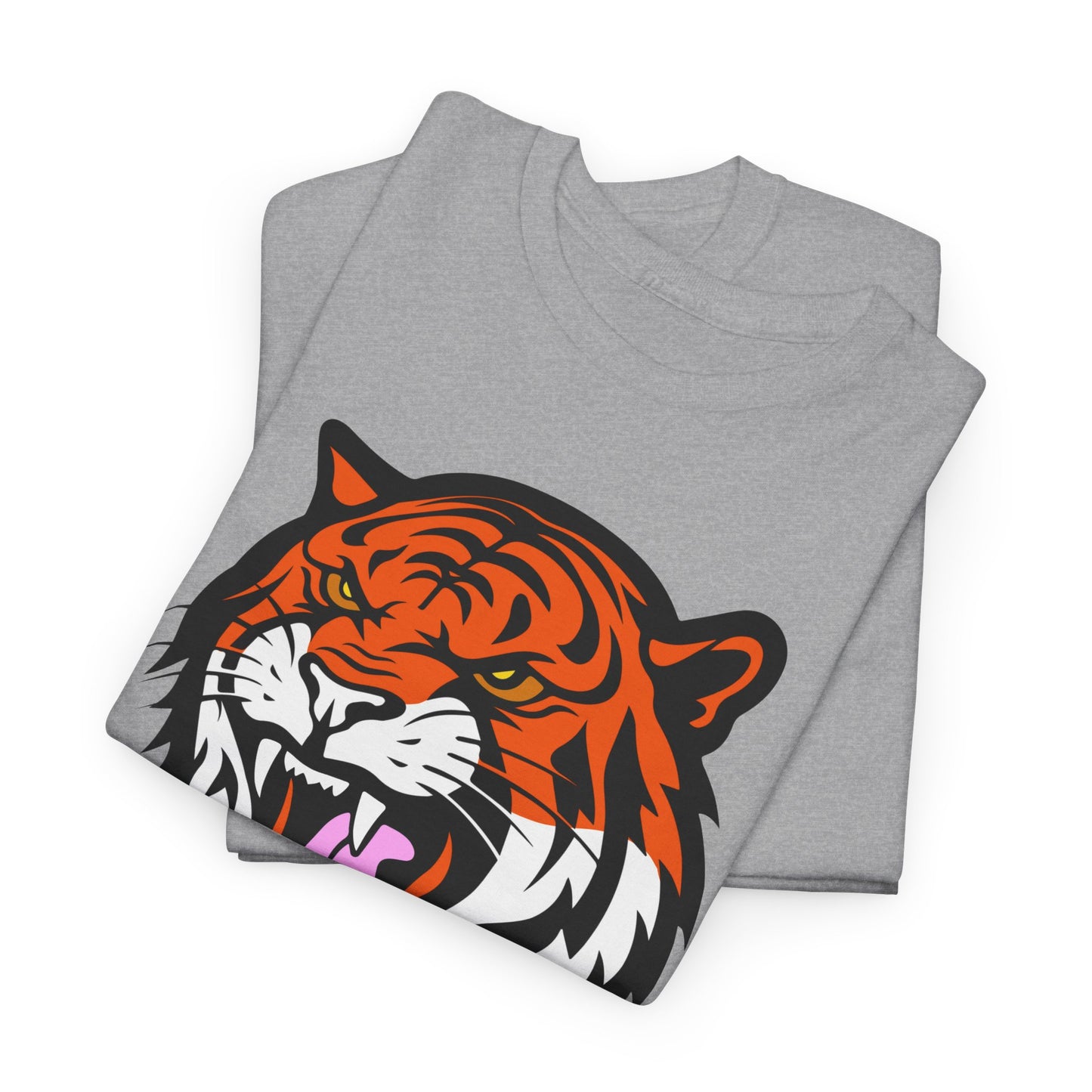 Tiger Head Team Tee - Craftee Designs & Prints 