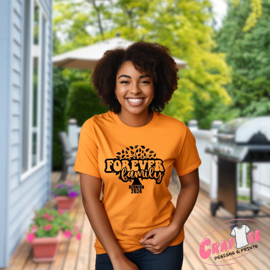 Forever Family 2024 Reunion T-Shirt - Craftee Designs & Prints 