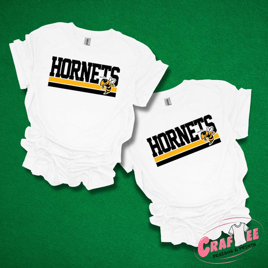 Front View Hornets Team Screen Print TShirt- Craftee Designs & Prints 